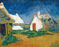 White Cottages at Saintes-Maries Poster | Vincent van Gogh Art Print (1888)
