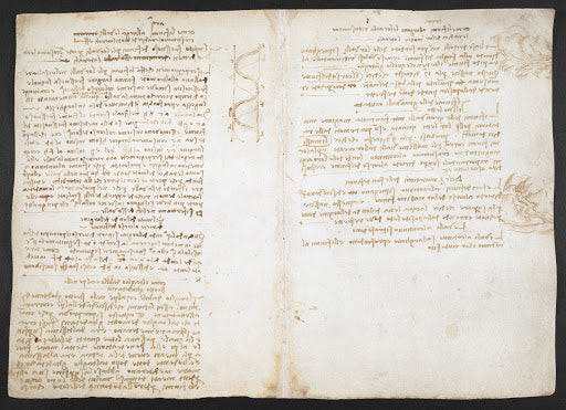 Codex Arundel Folio 168v Poster | Leonardo da Vinci Art Print
