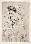 Bather Standing Up to Her Knees Poster | Pierre-Auguste Renoir Art Print (1910)