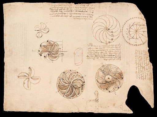 Codex Atlanticus Folio 1062 Recto Poster | Leonardo da Vinci Art Print (1497)