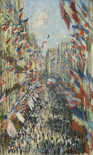 The Rue Montorgueil in Paris Poster | Claude Monet Art Print (1878)