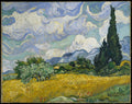 Wheat Field with Cypresses Poster | Vincent van Gogh Art Print (1889)