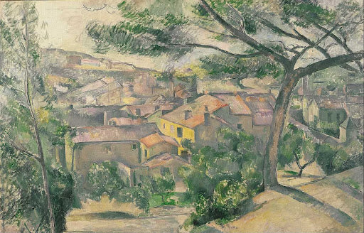 Morning View of L'Estaque Against the Sunlight Poster | Paul Cézanne Art Print (1882)