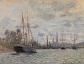 The Seine near Rouen Poster | Claude Monet Art Print (1874)