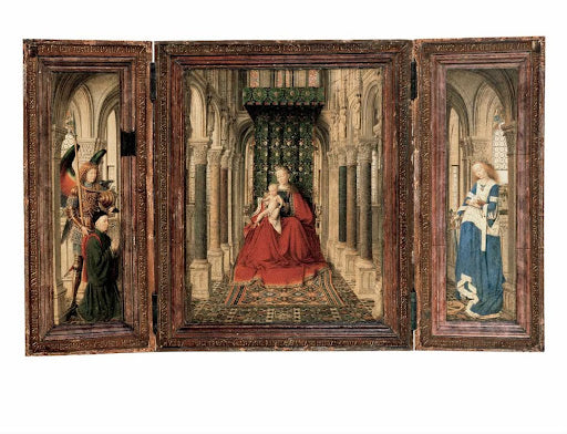 The Dresden Triptych Poster | Jan van Eyck Art Print (1437)