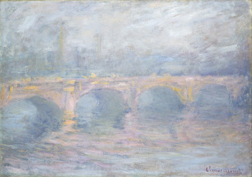 Waterloo Bridge, London, at Sunset Poster | Claude Monet Art Print (1904)