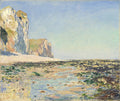 Seashore and Cliffs of Pourville in the Morning Poster | Claude Monet Art Print