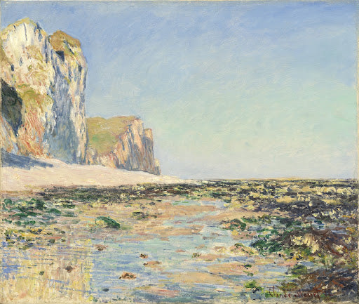 Seashore and Cliffs of Pourville in the Morning Poster | Claude Monet Art Print