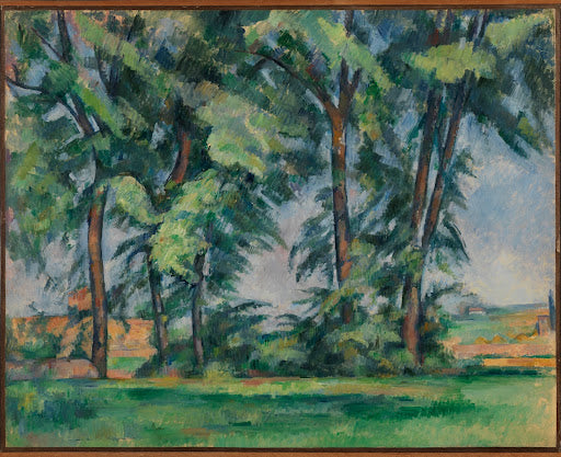 Tall Trees at the Jas de Bouffan Poster | Paul Cézanne Art Print (1883)