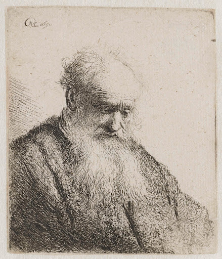 Old Man with a Flowing Beard Poster | Rembrandt van Rijn Art Print (1630)