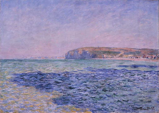 Shadows on the Sea. the Cliffs at Pourville Poster | Claude Monet Art Print (1882)