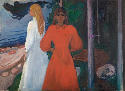 Red and White Poster | Edvard Munch Art Print (1899)