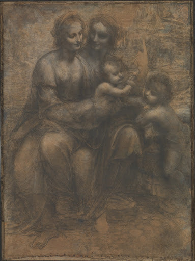 The Burlington House Cartoon Poster | Leonardo da Vinci Art Print (1500)