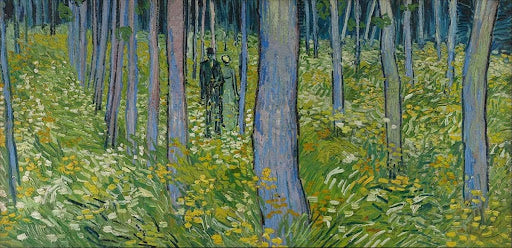 Undergrowth with Two Figures Poster | Vincent van Gogh Art Print (1890)