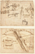 Codex Atlanticus Folio 149 Recto Poster | Leonardo da Vinci Art Print