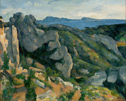 Cliffs at L'Estaque Poster | Paul Cézanne Art Print