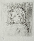 Claude Renoir, Three-Quarter View to the Left Poster | Pierre-Auguste Renoir Art Print (1908)