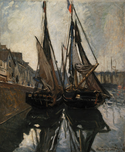 Boats Poster | Claude Monet Art Print (1868)