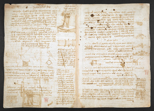Codex Arundel Folio 159v Poster | Leonardo da Vinci Art Print