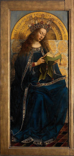 Ghent Altarpiece: The Virgin Mary Poster | Hubert and Jan van Eyck Art Print (1432)