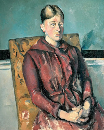 Madame Cézanne in a Yellow Armchair Poster | Paul Cézanne Art Print (1890)