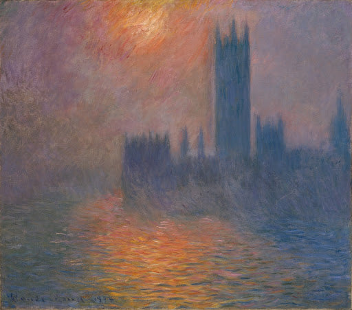 Houses of Parliament, Sunset Poster | Claude Monet Art Print (1904)