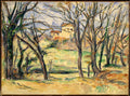 Trees and Houses Near the Jas de Bouffan Poster | Paul Cézanne Art Print (1885)