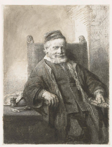 Jan Lutma, Goldsmith Poster | Rembrandt van Rijn Art Print (1656)