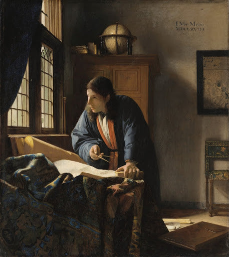 The Geographer Poster | Johannes Vermeer Art Print (1669)