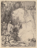 The Raising of Lazarus (Small Plate) Poster | Rembrandt van Rijn Art Print (1642)