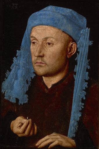 Man in a Blue Cap Poster | Jan van Eyck Art Print (1430)