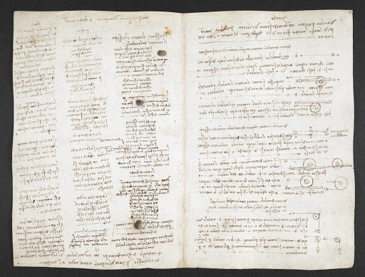 Codex Arundel Folio 42v Poster | Leonardo da Vinci Art Print