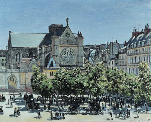 St. Germain L'Auxerrois Poster | Claude Monet Art Print (1867)