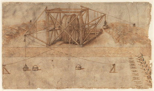 Codex Atlanticus Folio 3 Recto Poster | Leonardo da Vinci Art Print