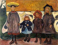 Four Girls in Åsgårdstrand Poster | Edvard Munch Art Print (1903)