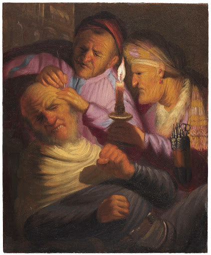 The Stone Operation (Allegory of Touch) Poster | Rembrandt van Rijn Art Print (1624)