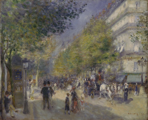 The Grands Boulevards Poster | Pierre-Auguste Renoir Art Print (1875)