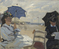 The Beach at Trouville Poster | Claude Monet Art Print (1870)