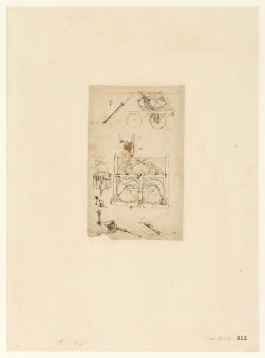 Codex Atlanticus Folio 812 Recto Poster | Leonardo da Vinci Art Print