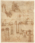 Codex Atlanticus Folio 6 Recto Poster | Leonardo da Vinci Art Print