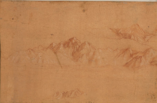 The Alps Seen from Milan Poster | Leonardo da Vinci Art Print (1510)