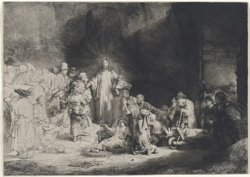 The Hundred Guilder Print Poster | Rembrandt van Rijn Art Print (1648)