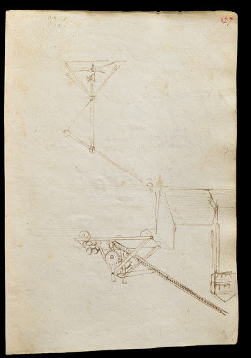 Codex Trivulzianus Page 27 Poster | Leonardo da Vinci Art Print (1487)