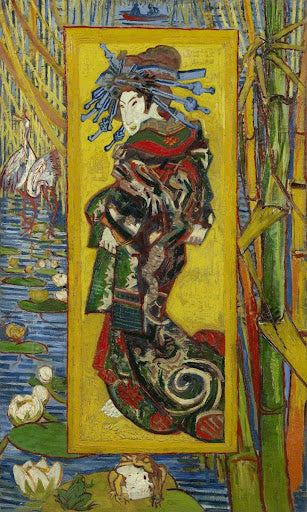 Courtesan (after Eisen) Poster | Vincent van Gogh Art Print (1887)