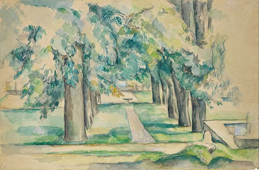 Avenue of Chestnut Trees at the Jas de Bouffan Poster | Paul Cézanne Art Print (1878)
