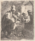 The Strolling Musicians Poster | Rembrandt van Rijn Art Print (1635)