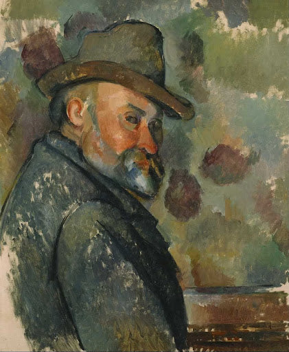 Self-Portrait with a Hat Poster | Paul Cézanne Art Print (1890)