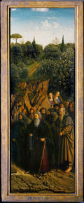 Ghent Altarpiece: The Hermits Poster | Hubert and Jan van Eyck Art Print (1432)