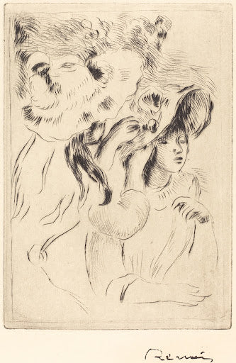The Hat Pin II Poster | Pierre-Auguste Renoir Art Print (1894)