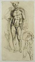 Mercury (Caylus Etching) Poster | After Michelangelo Art Print